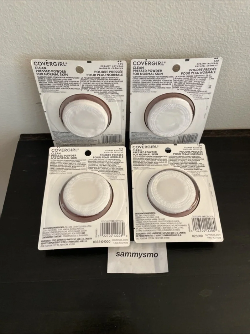 Covergirl Clean Pressed Powder 120 Creamy Natural Original Talc x4